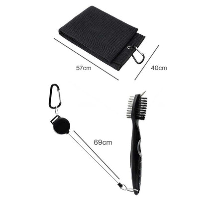 Golf Essentials Kit Black 57x40cm