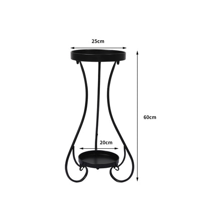 Plant Stand 2 Tiers Outdoor Indoor - Medium