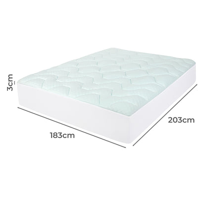 Memory Foam Mattress Topper King Size 203x183x3cm