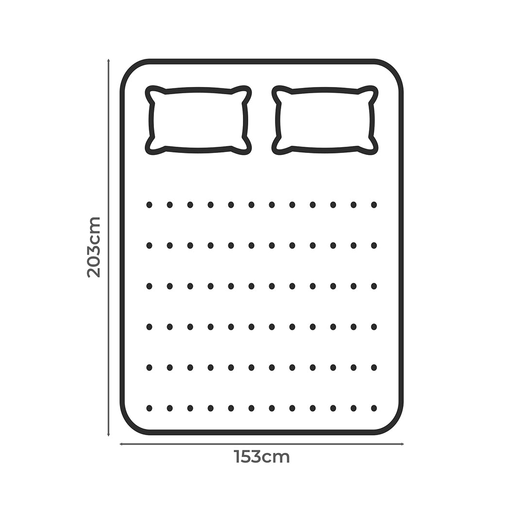 Modern Pillowtop Mattress Topper thickness 5cm  Wood Finish