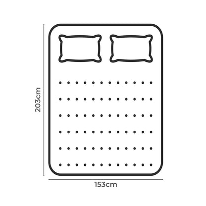 Modern Pillowtop Mattress Topper thickness 5cm  Wood Finish