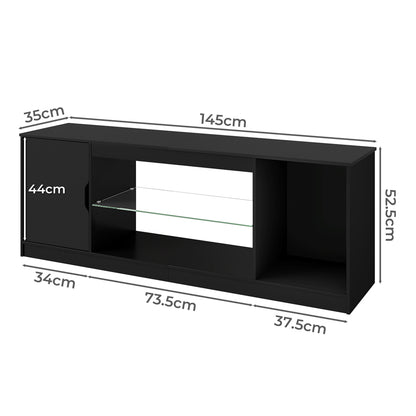 Tv Stand Black 140cm 145x35x52.5cm