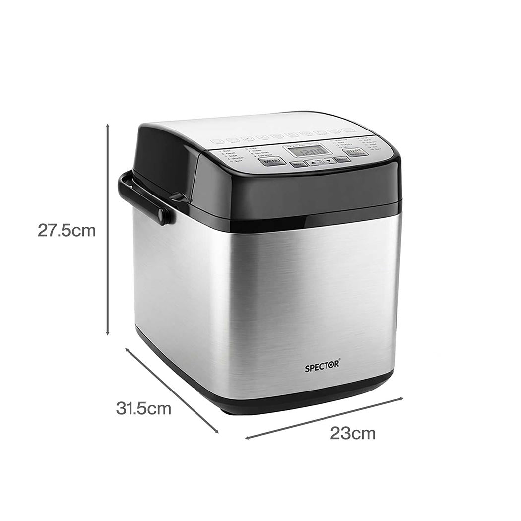 Automatic Bread Machine 1.5Lb Compact 21x27x27.5cm
