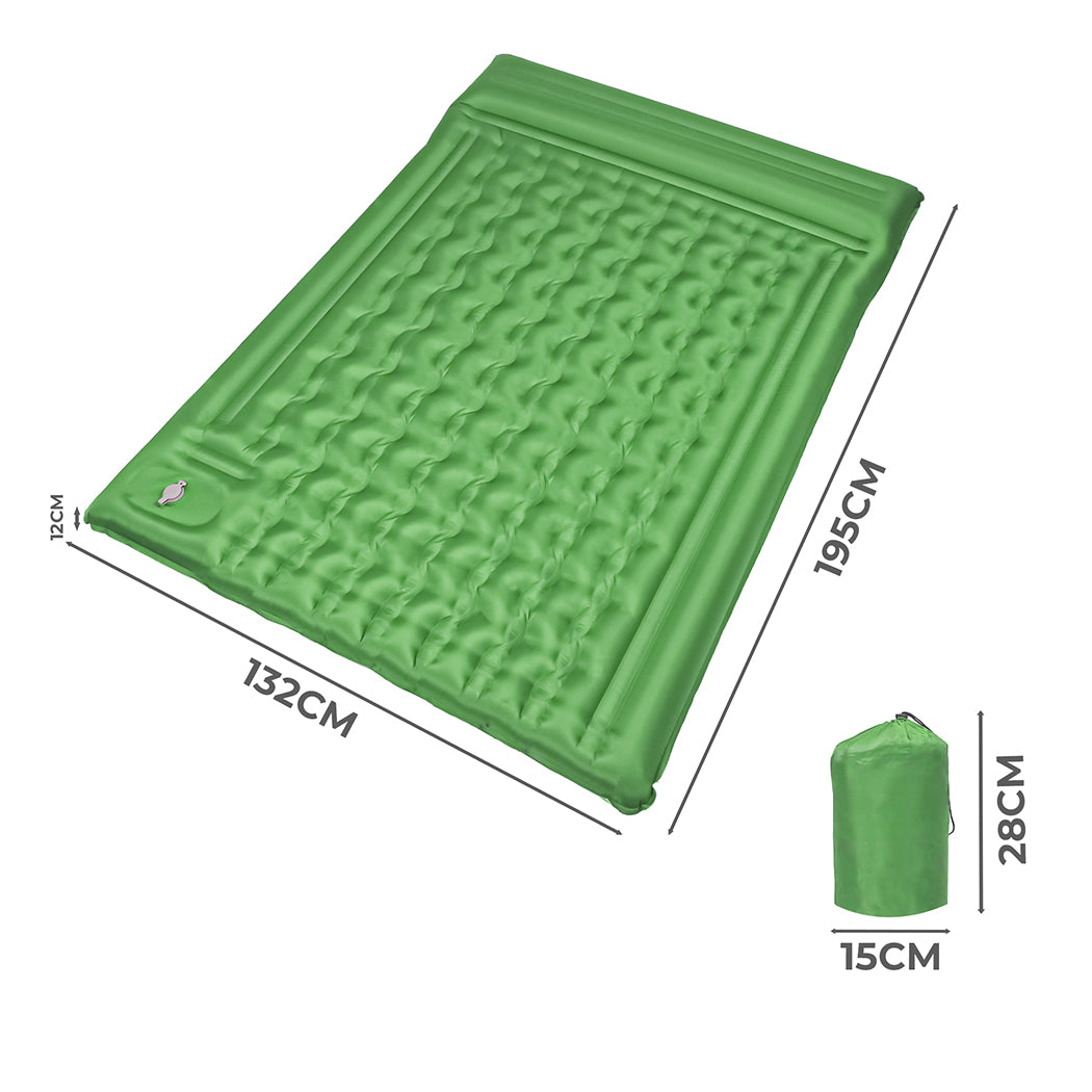Camping Mattress Double Self Inflating 195x132x12cm