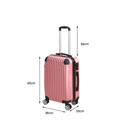 Rose Gold 24 Luggage Suitcase 39x23x63cm