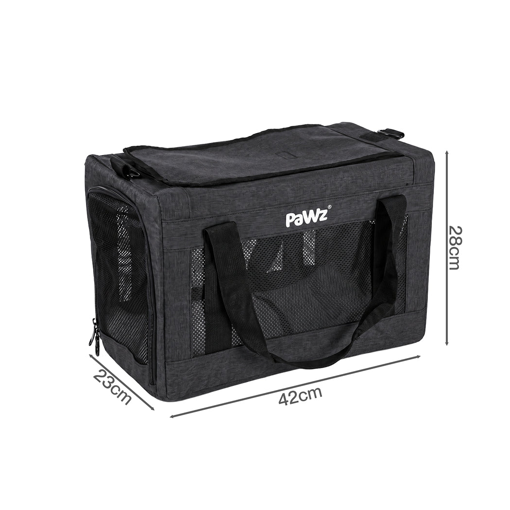 Cat Carrier Airline Approved Black 42x23x28cm