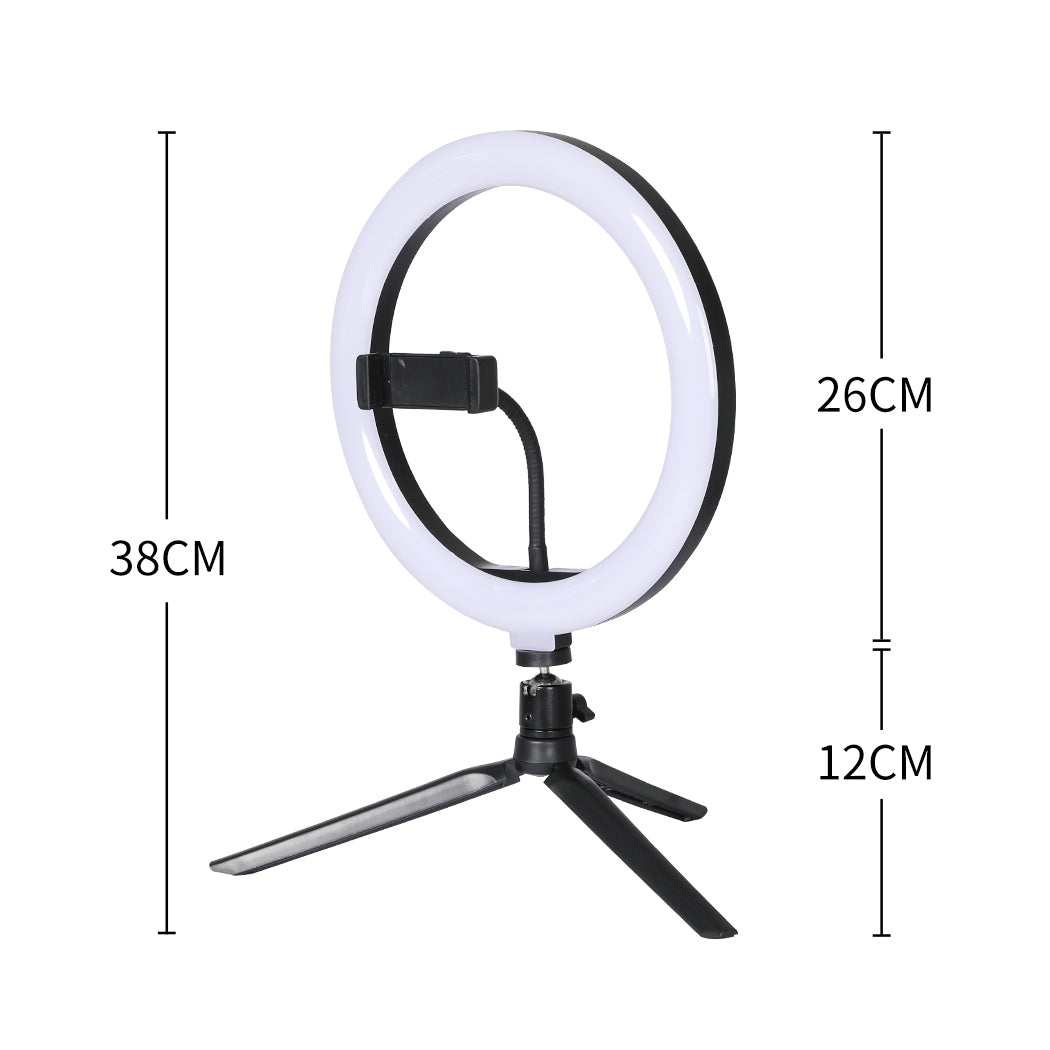 Stylish LED Ring Light with Tripod Stand Phone