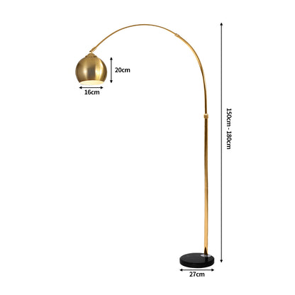 Modern LED Floor Lamp Stand Reading Gold