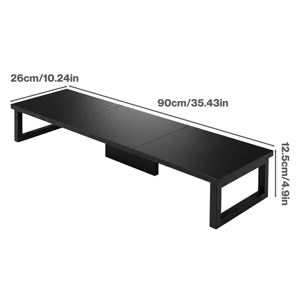 Levede Monitor Stand Dual Screen Riser Computer Monitor Stand Desk Organiser