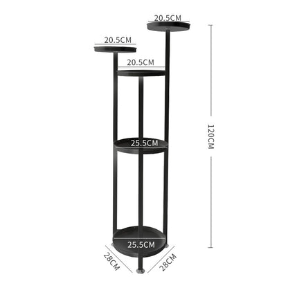 Plant Stand Outdoor Indoor Flower Black Large