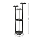 Plant Stand Outdoor Indoor Flower Black Large