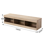 LED Entertainment Center TV Stand Oak