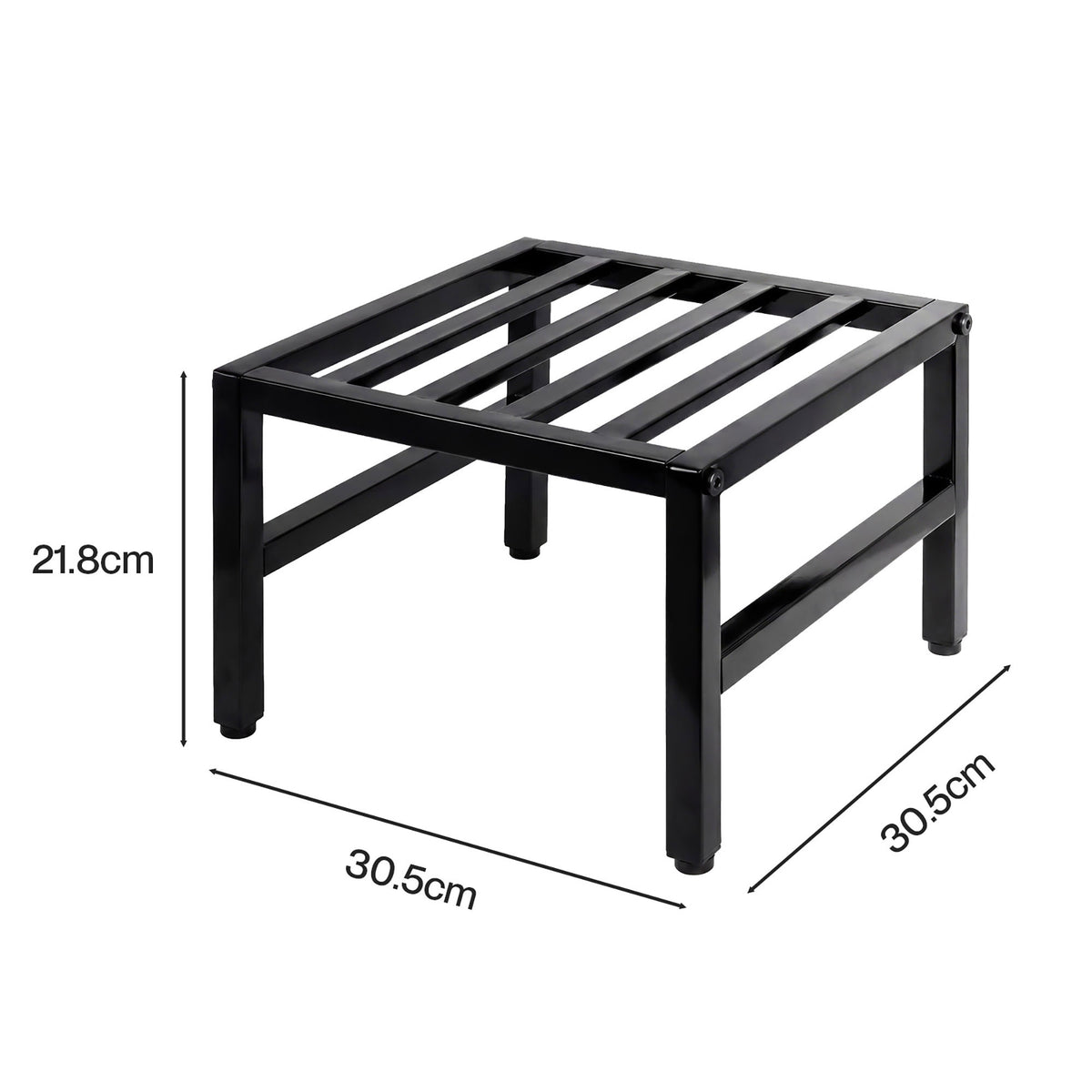 3 Tier Plant Stand Outdoor Heavy Duty 30.5x30.5x21.8cm