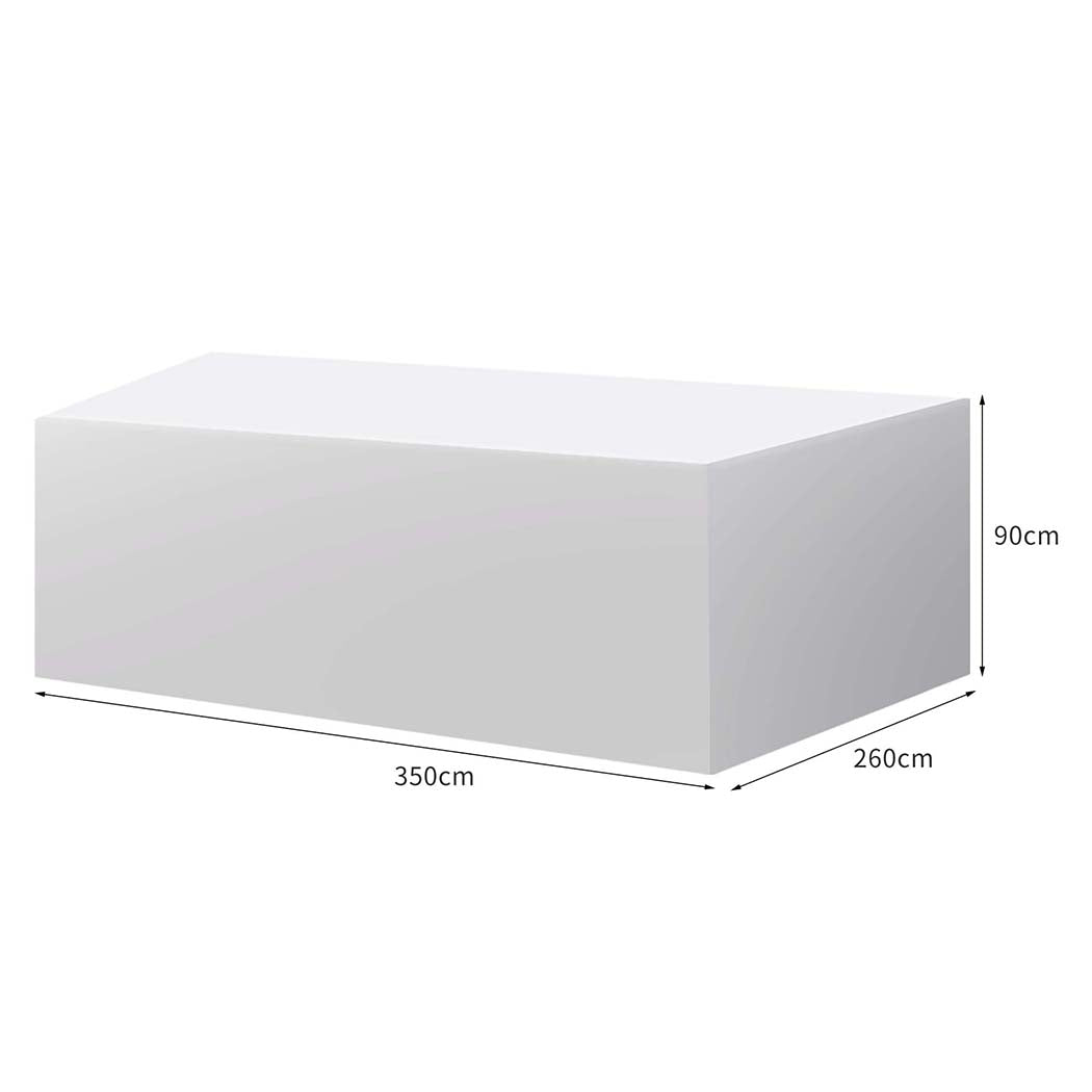 Luxury Outdoor Furniture Cover Waterproof Silver 15cm  Wood Finish