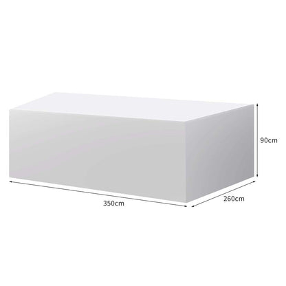 Luxury Outdoor Furniture Cover Waterproof Silver 15cm  Wood Finish