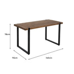 Contemporary Dining Table Industrial Wooden  Soft Cushion Classic
