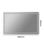 LED Wall Mirror Anti-fog Bathroom 100x70cm 70x100