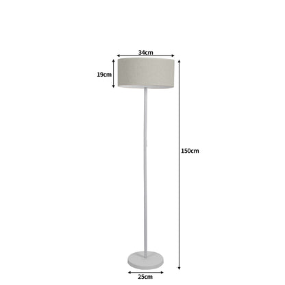 Modern LED Floor Lamp Stand Reading White