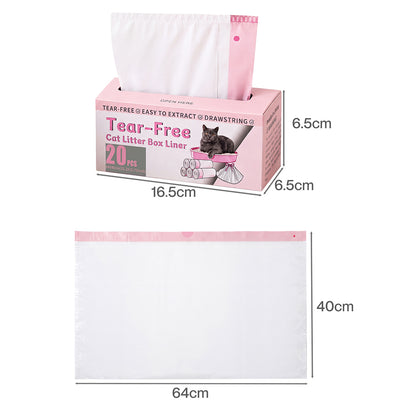 Cat Litter Bags Drawstring Large 64x40cm