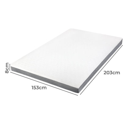 Memory Foam Mattress Topper Queen Size 203x153x8cm