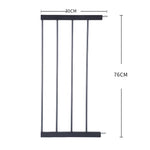 Baby Safety Gate Adjustable Pet Black 30cm Extension