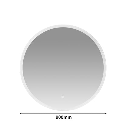 LED Wall Mirror Round Anti-fog 90CM