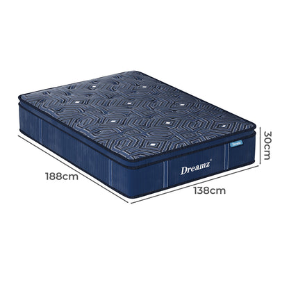 Cozy Spring Mattress Euro Top All Sizes 30CM  Space-Saving Design