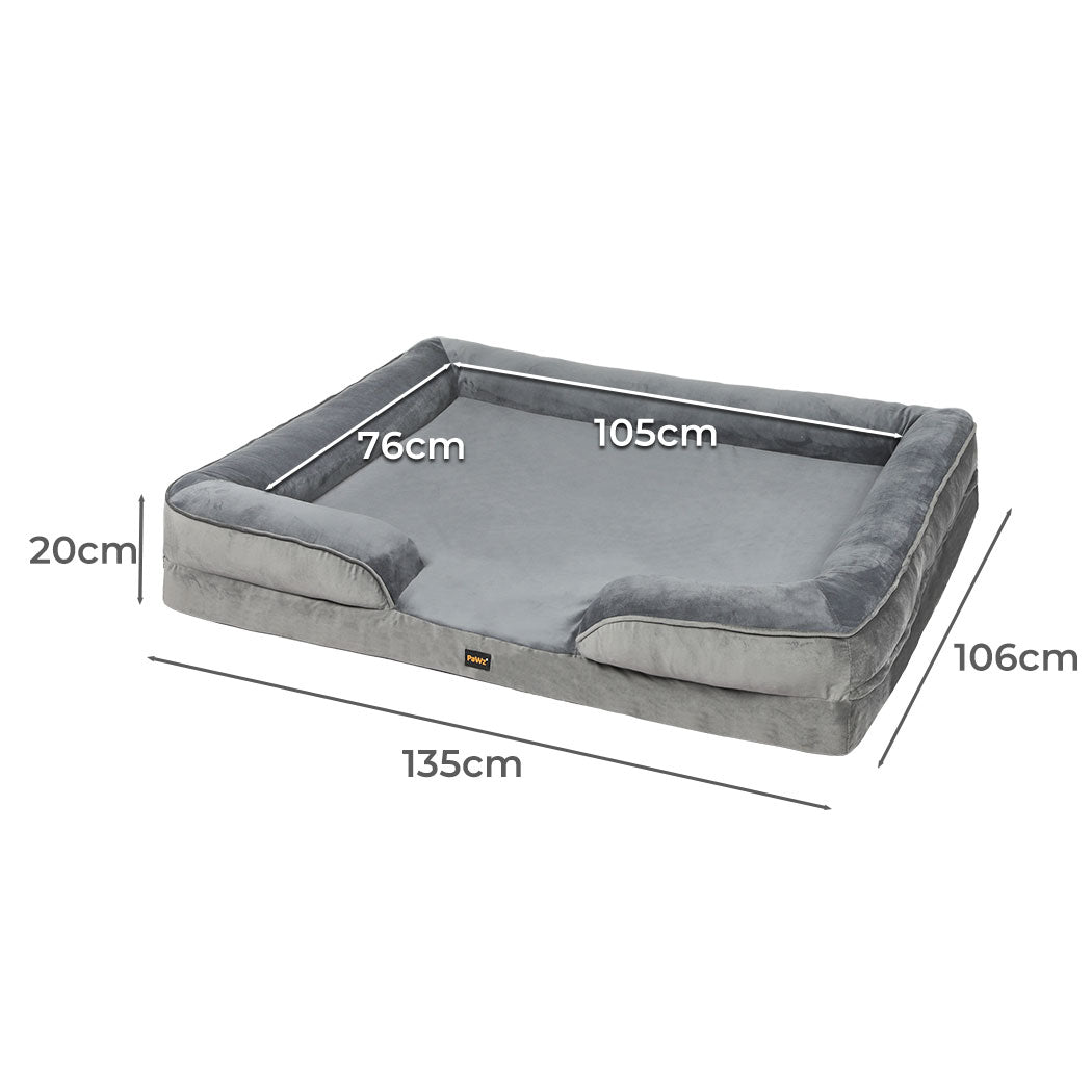 Pet Sofa Bed Memory Foam XXL 71x58x18cm