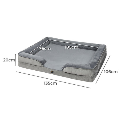 Pet Sofa Bed Memory Foam XXL 71x58x18cm