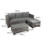 5pcs Outdoor Sofa Set Patio Furniture