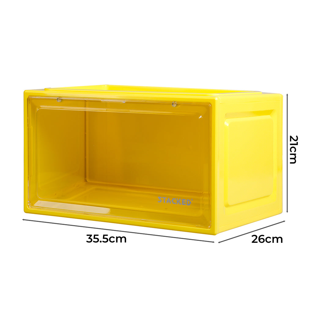 Sneaker Display Case Yellow 35.5x26x21cm