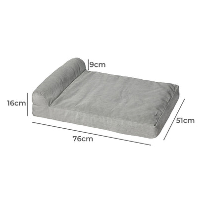 Chew-Proof Orthopedic Pet Bed (Grey)