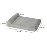Chew-Proof Orthopedic Pet Bed (Grey)