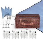 4-Person Picnic Basket Baskets Set Outdoor