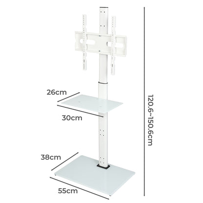 Tv Floor Stand Adjustable 100x100cm
