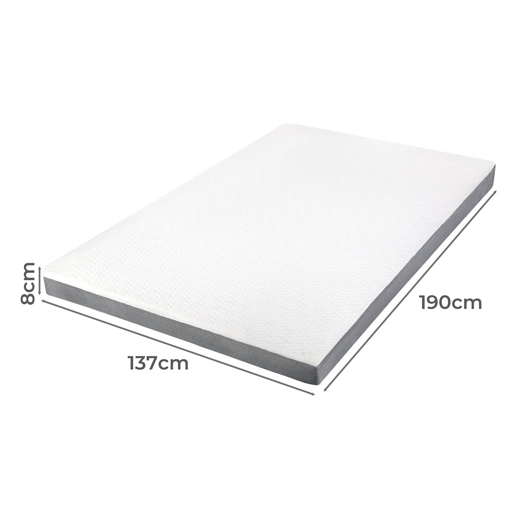 Memory Foam Mattress Topper Double 137x190x8cm