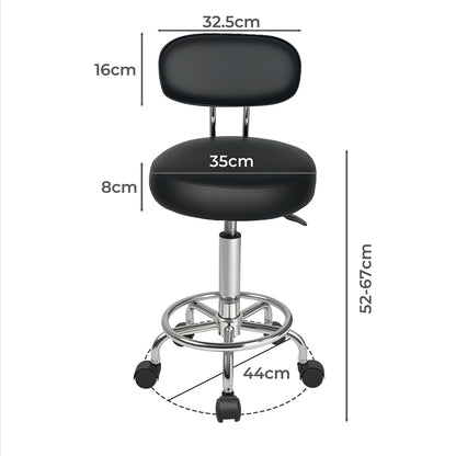 Office Chair Low Back Adjustable 36x55x82cm