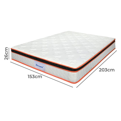 Queen Mattress Medium Firm 203x153x26cm