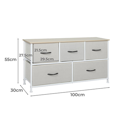 Storage Cabinet Tower Beige 45x30x45cm