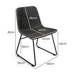 Contemporary 8x Dining Chairs Kitchen Table  Easy Assembly Classic