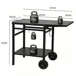 Outdoor Kitchen Cart Foldable BBQ Prep Table | HomeAndLiving