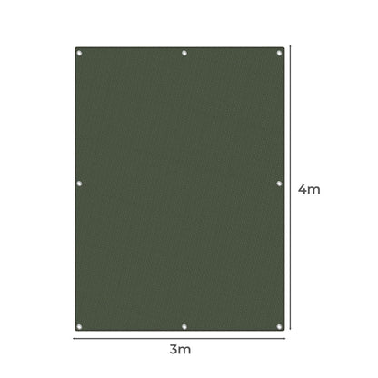 Green Tarpaulin Waterproof 4x3m 4x3cm