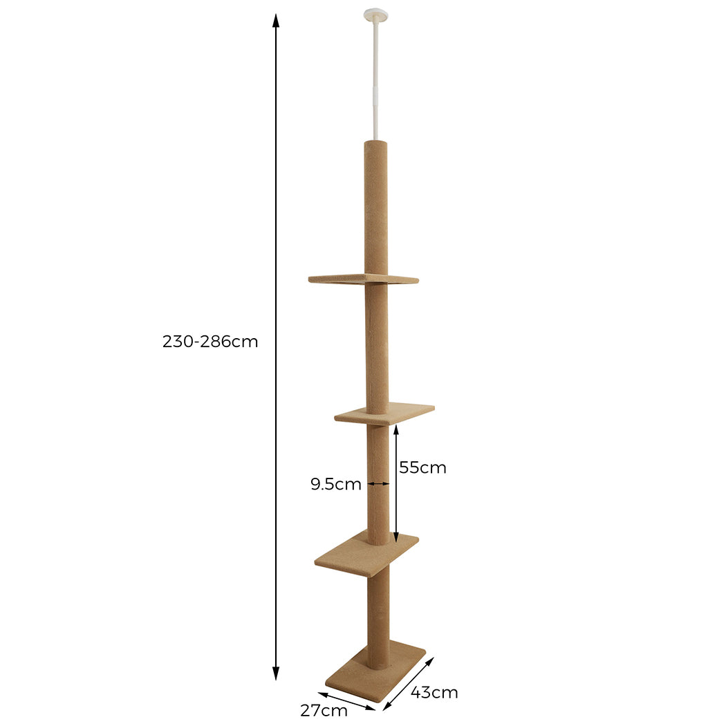 Cat Tree Tower Scratching Post Beige