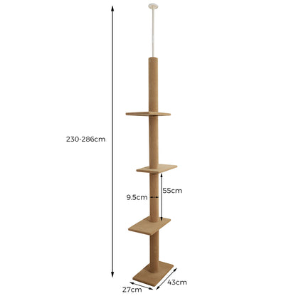 Cat Tree Tower Scratching Post Beige