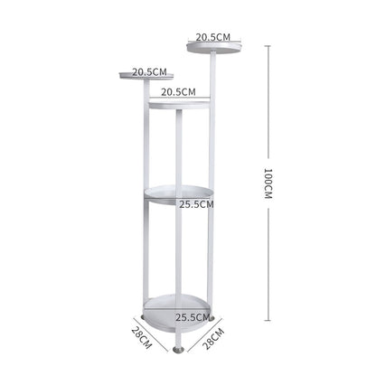 Plant Stand Outdoor Indoor Flower White Medium