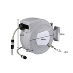 Hose Reel Retractable Water Garden Storage 25M