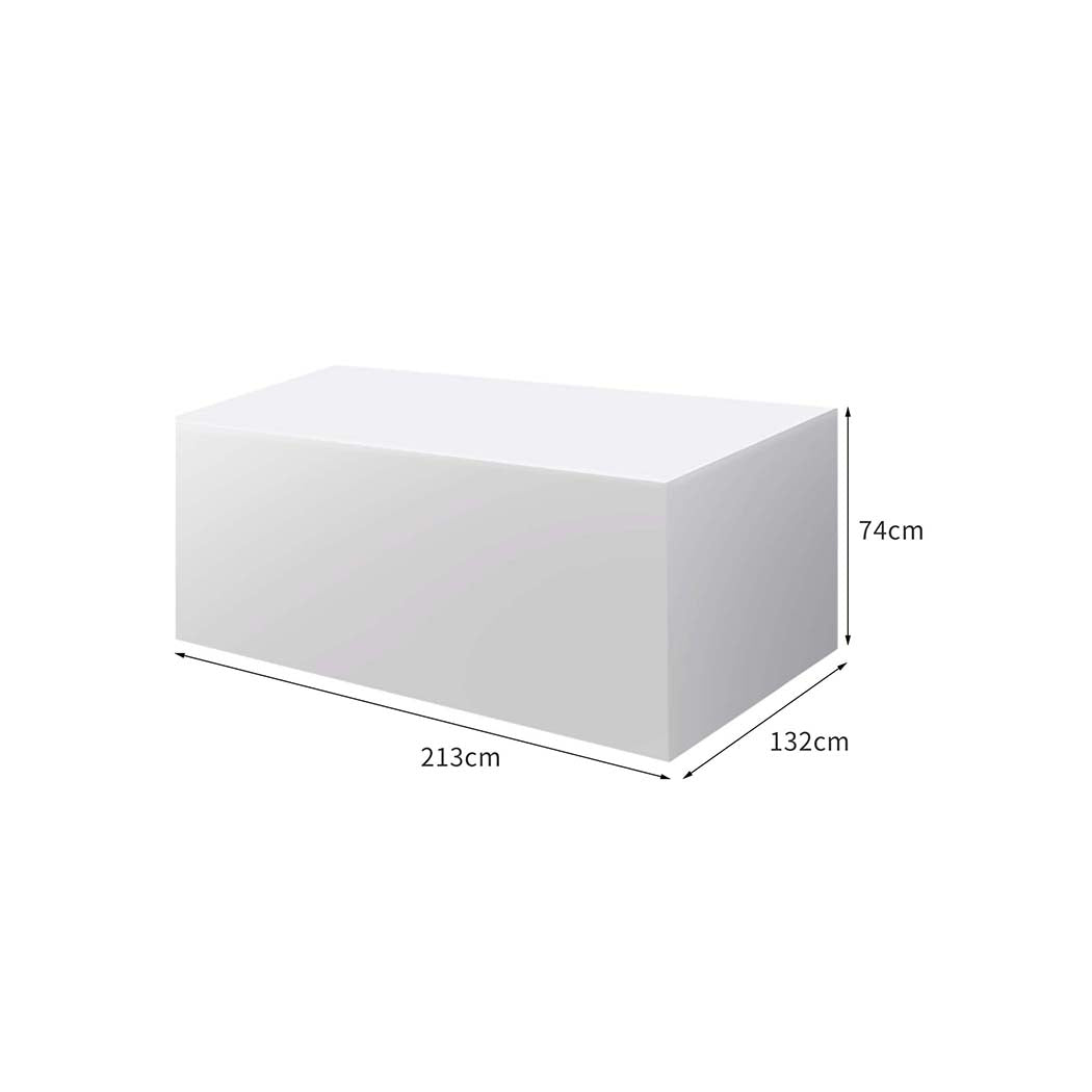 Ergonomic Outdoor Furniture Cover Waterproof Silver 20cm Extension