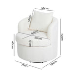 Premium Fleece Swivel Chair  Comfortable Design Classic Durable