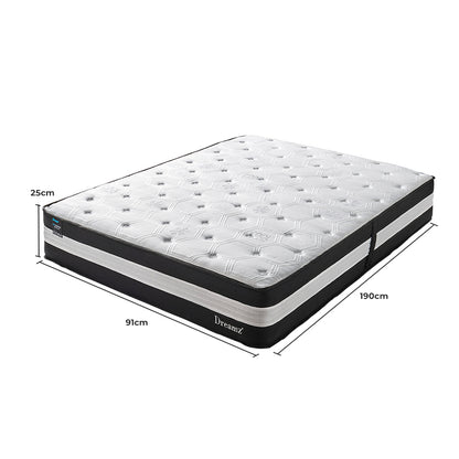 Premium Single Cooling Mattress 5 Zone 25cm  Premium Quality Build