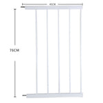 Baby Safety Gate Adjustable Pet White 45cm Extension